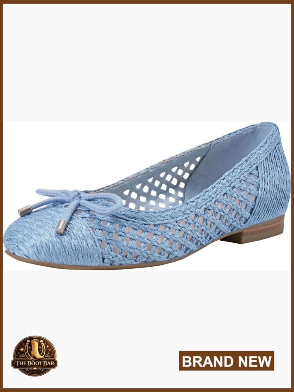 Casual Ballet Flats with Bow Detail - Almond Toe Slip-On